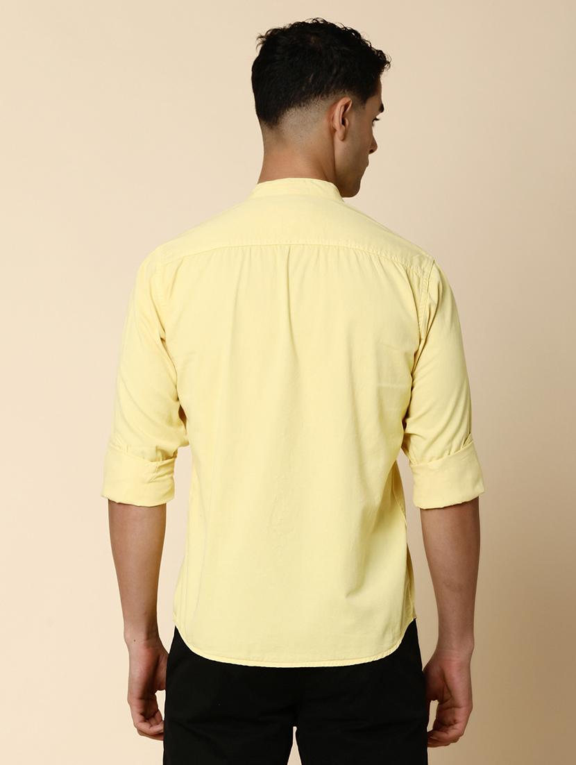 men solid color regular shirt - 20572537 - Standard Image - 3