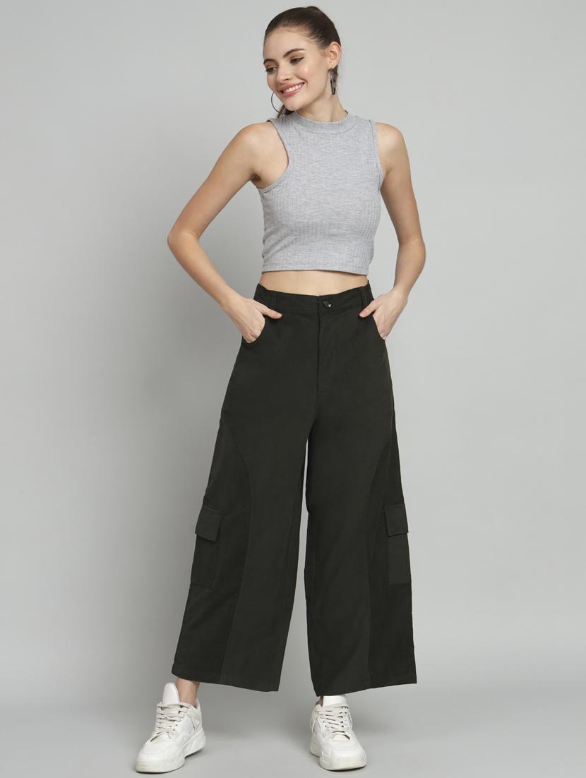 green corduroy trousers - 20572919 - Standard Image - 5