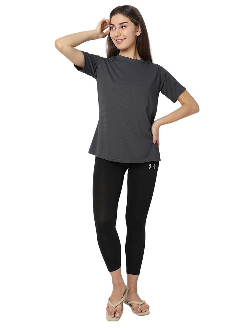 women's plain crew neck t-shirt - 20572959 - Standard Image - 3