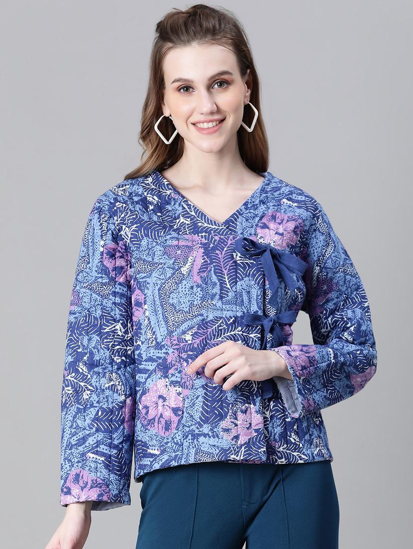 women printed quilted jacket - 20573039 - Zoom Image - 0