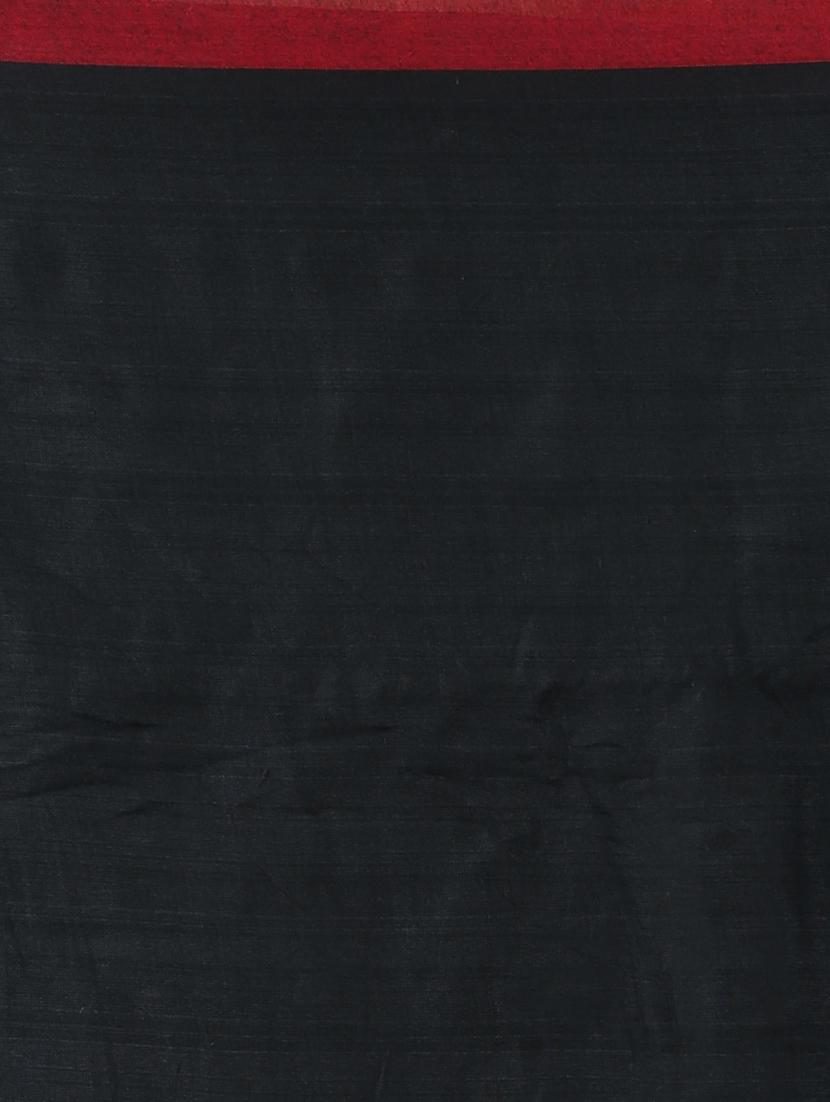 women's bordered black colored saree with blouse - 20573085 - Standard Image - 3