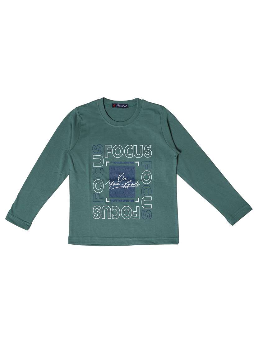 boys green graphic t-shirt