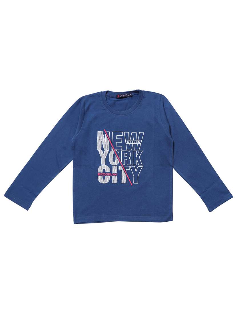 boys blue graphic t-shirt