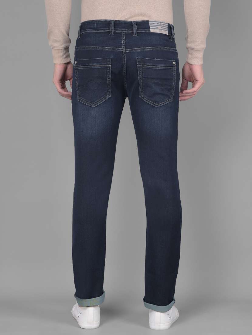 men mid rise denim washed jeans - 20586033 -  Standard Image - 3