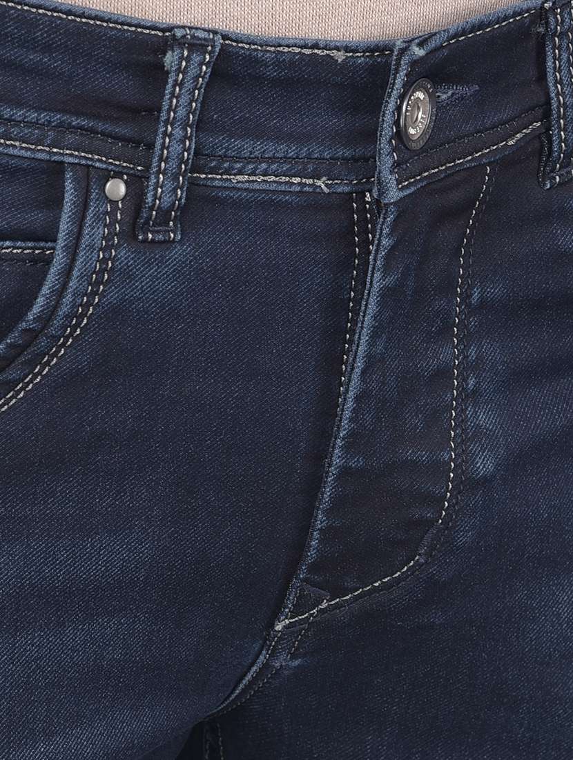 men mid rise denim washed jeans - 20586033 -  Standard Image - 5