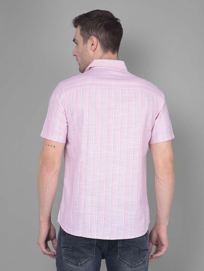 pink striped casual shirt - 20586542 -  Standard Image - 3