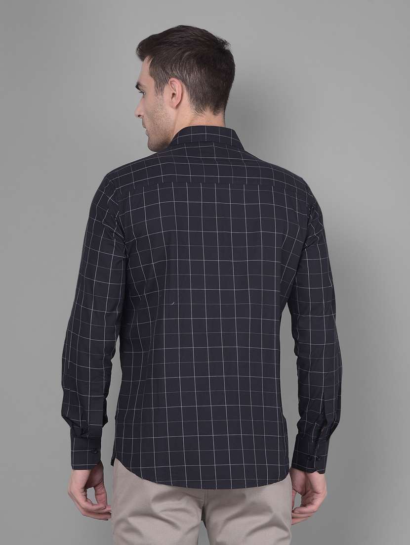black checkered casual shirt - 20586551 -  Standard Image - 3