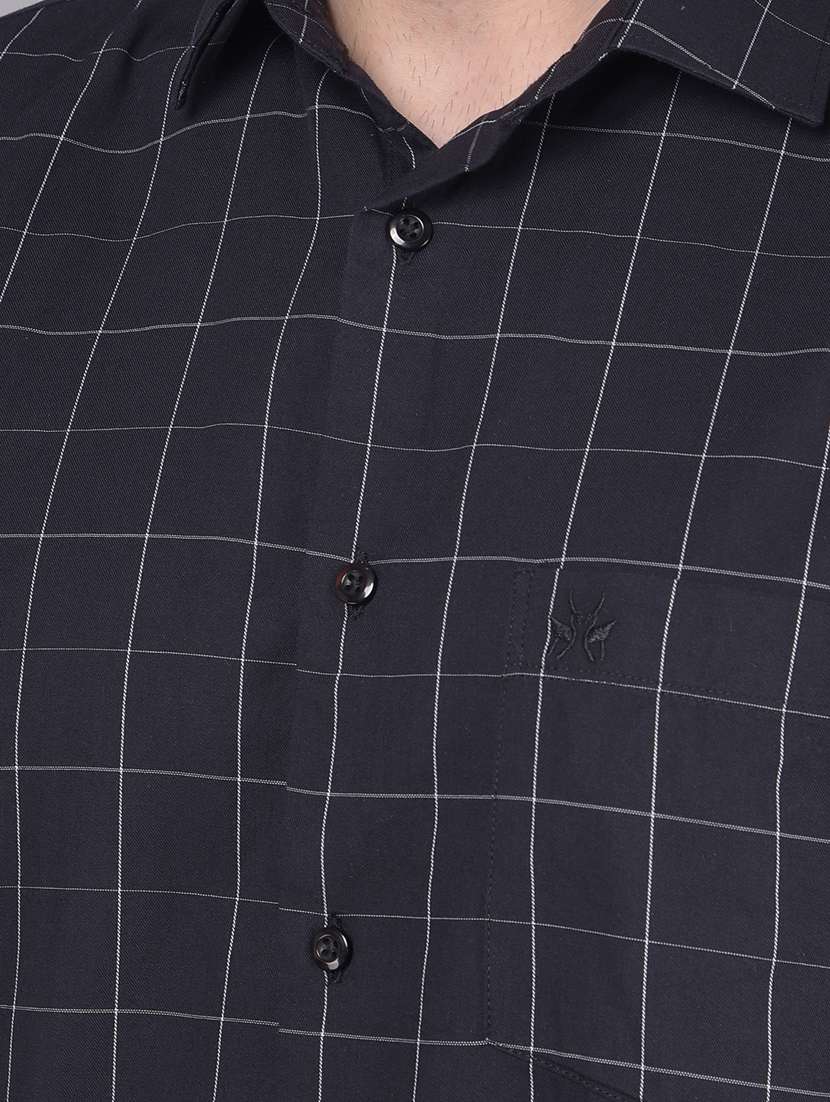 black checkered casual shirt - 20586551 -  Standard Image - 5
