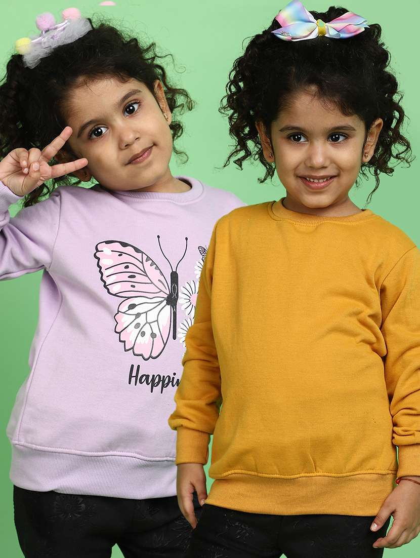 pack of 2 multi coloured printed sweatshirt 