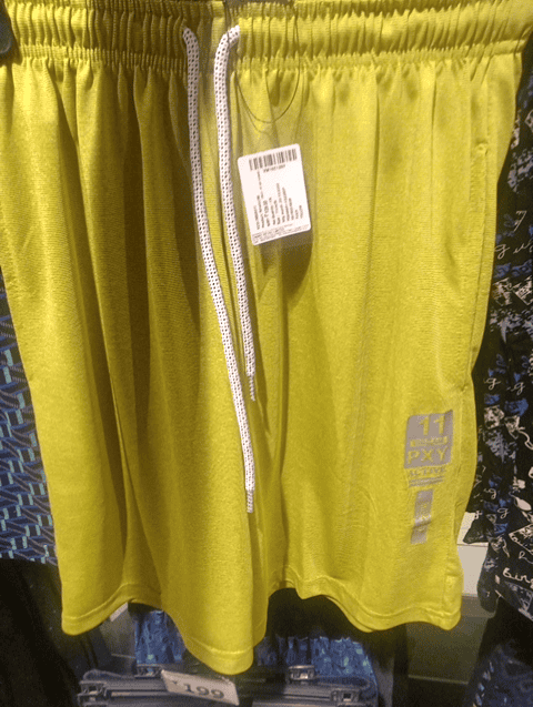 yellow polyester short - 20588058 - Standard Image - 0
