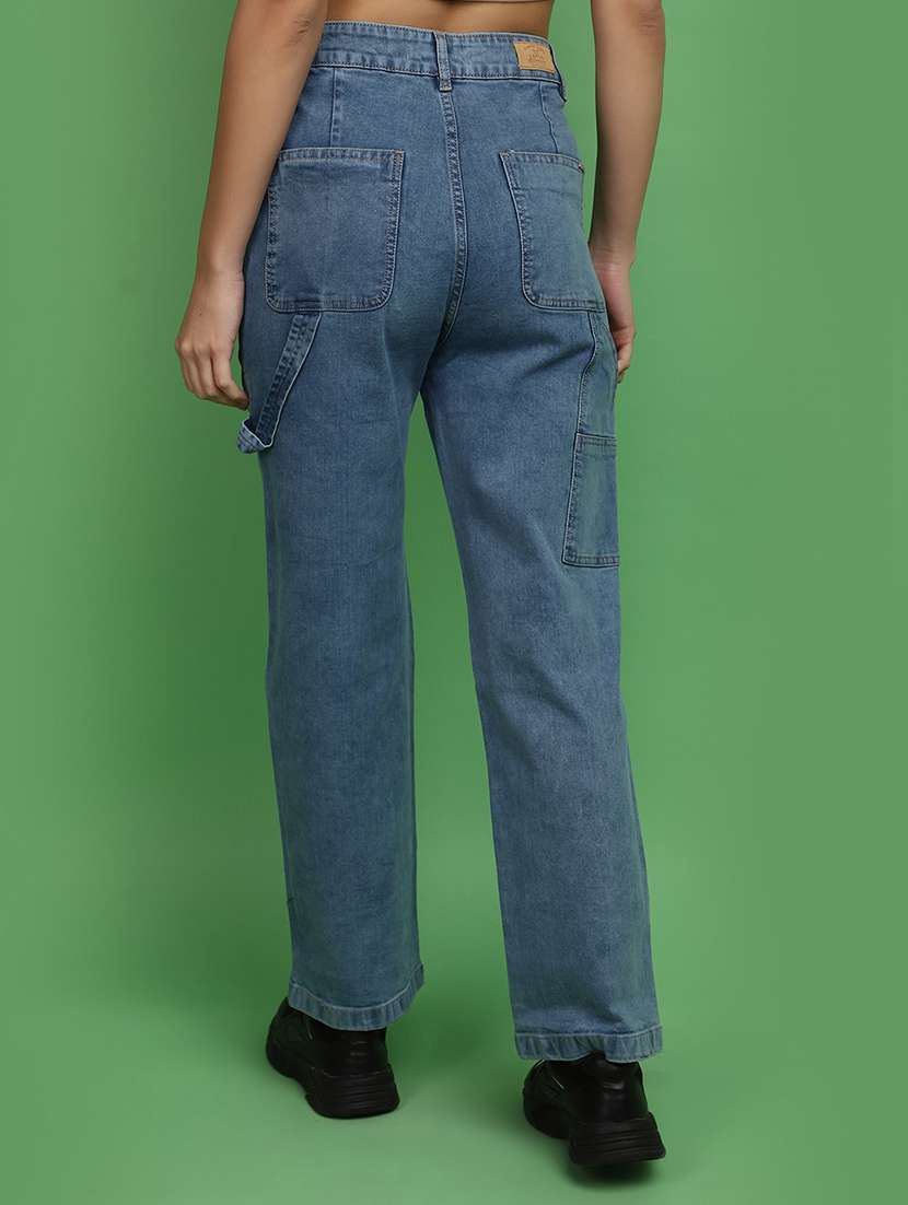 women mid rise denim jeans - 20588766 -  Standard Image - 3