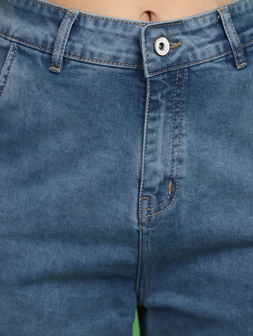 women mid rise denim jeans - 20588766 -  Standard Image - 5