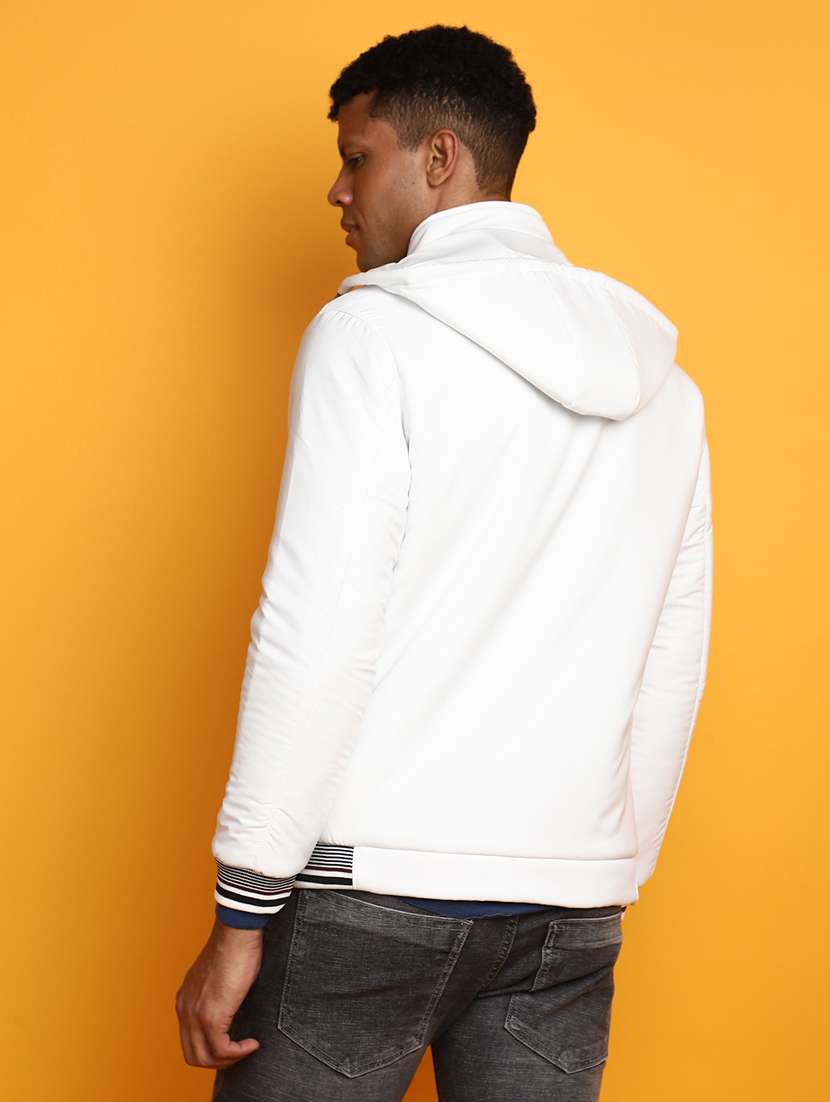 men solid long sleeve casual jacket - 20588924 -  Standard Image - 3