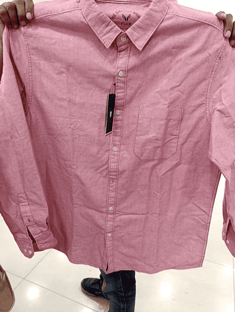 red oxford casual shirt - 20589357 - Standard Image - 0