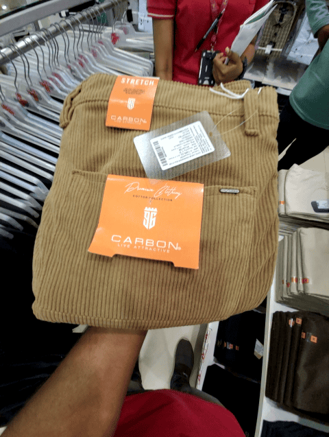 assorted corduroy casual trousers - 20589459 - Zoom Image - 0