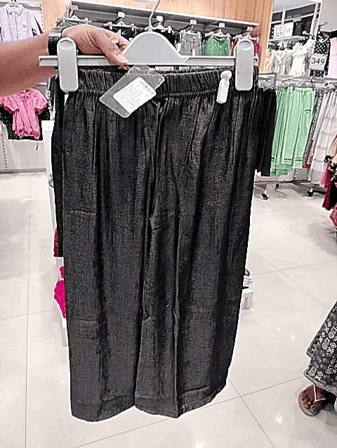 assorted cotton polyester satin denim trouser - 20589660 -  Standard Image - 0