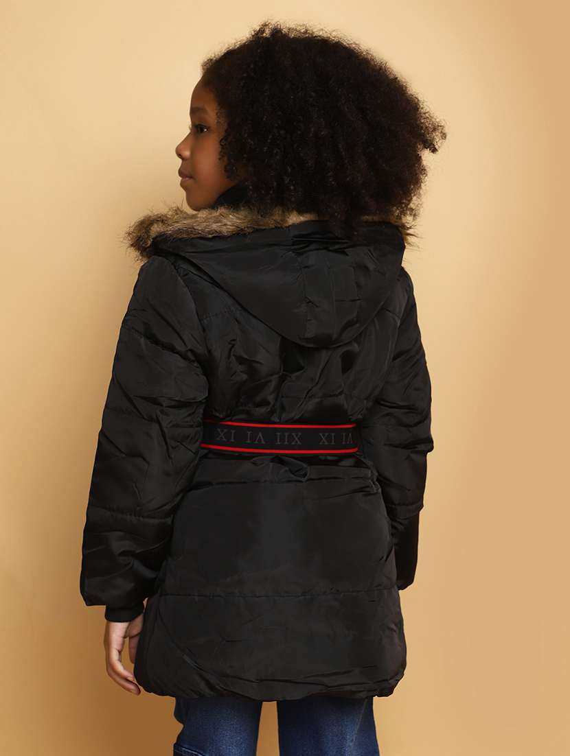 girls solid color henley neck jacket - 20589693 -  Standard Image - 3