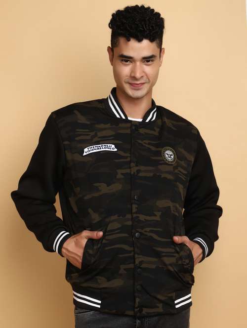 men long sleeved camouflage printed casual jacket - 20589768 -  Standard Image - 0