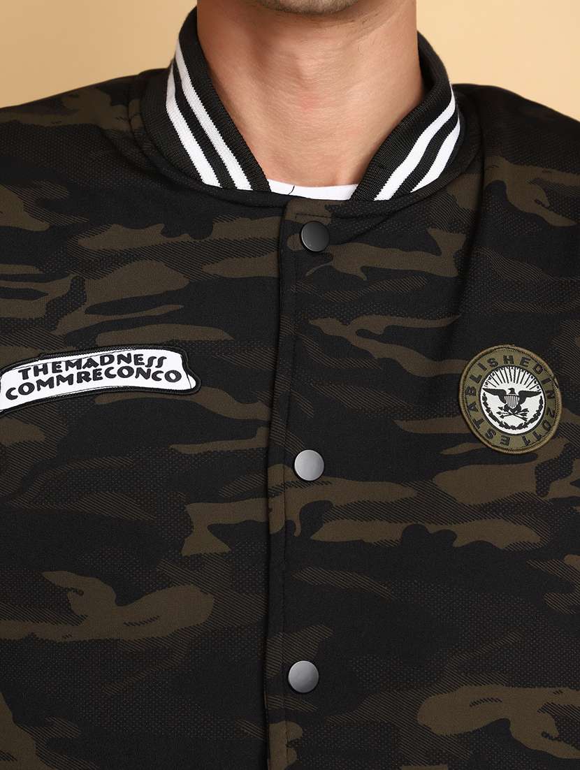 men long sleeved camouflage printed casual jacket - 20589768 -  Standard Image - 5