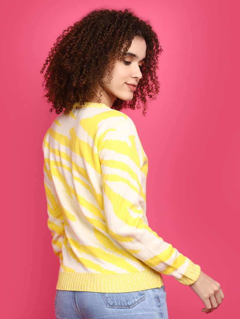 Women Self Design Pullover - 20589838 -  Standard Image - 3