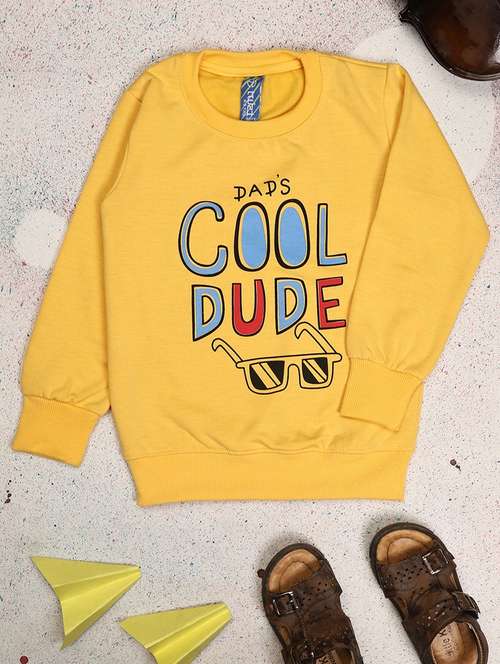 boys round neck typographic regular sweatshirt - 20589839 -  Standard Image - 0