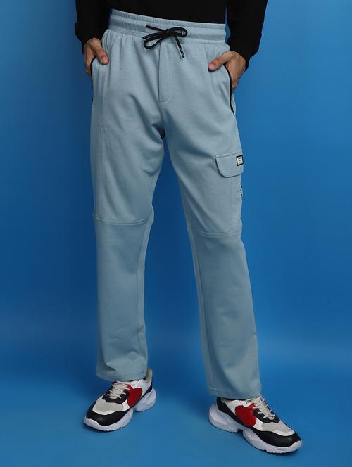 men solid full length track pant - 20589841 -  Standard Image - 0