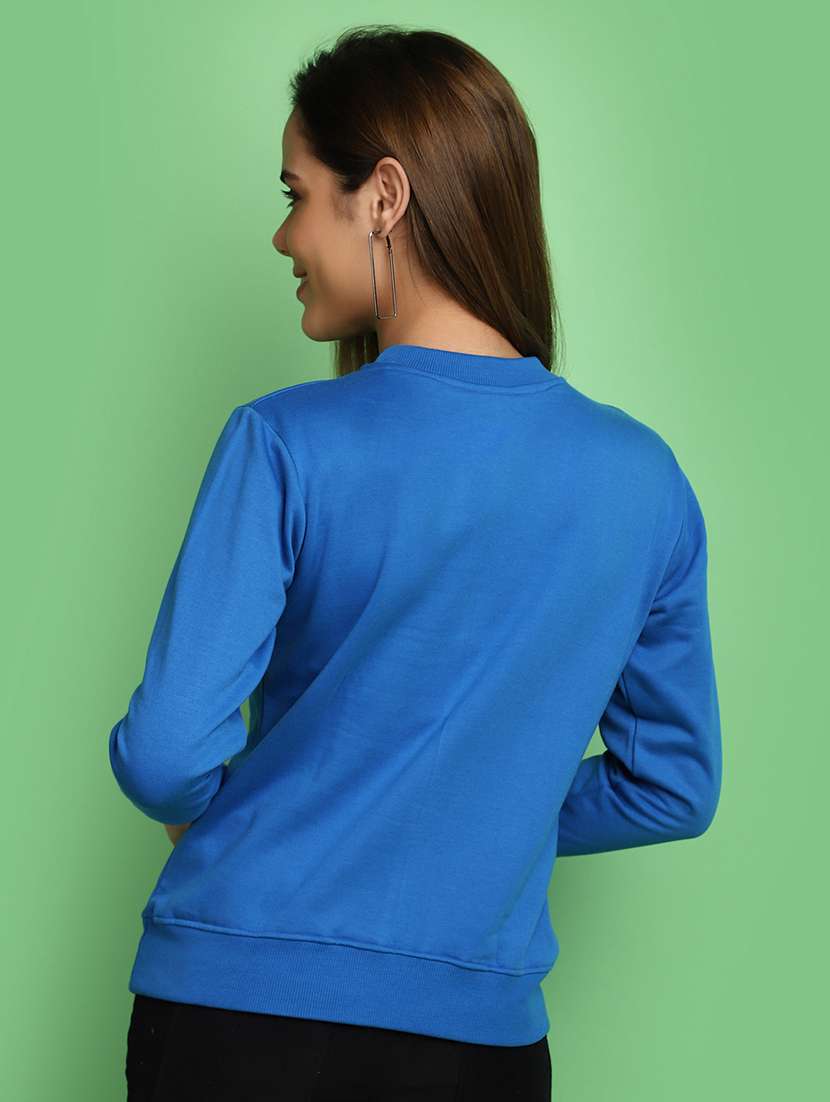 blue graphic print sweatshirt - 20589909 -  Standard Image - 3