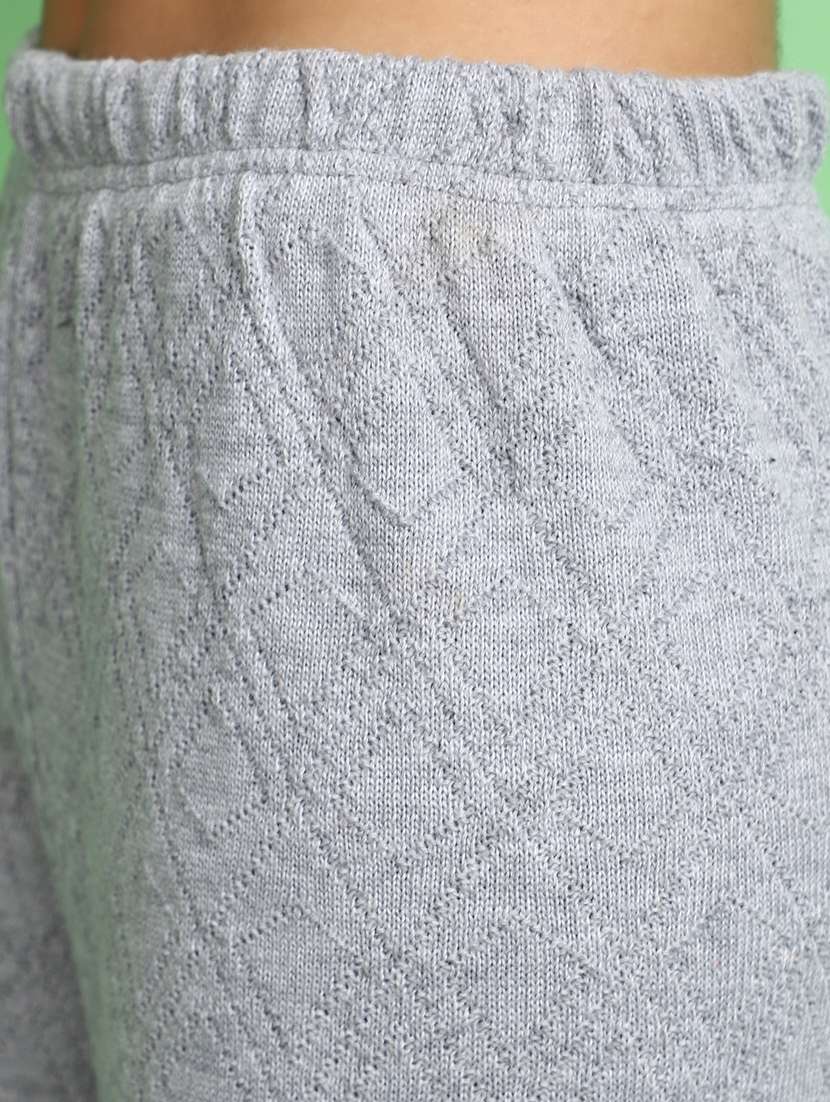 women mid rise self design palazzo - 20589933 - Standard Image - 5