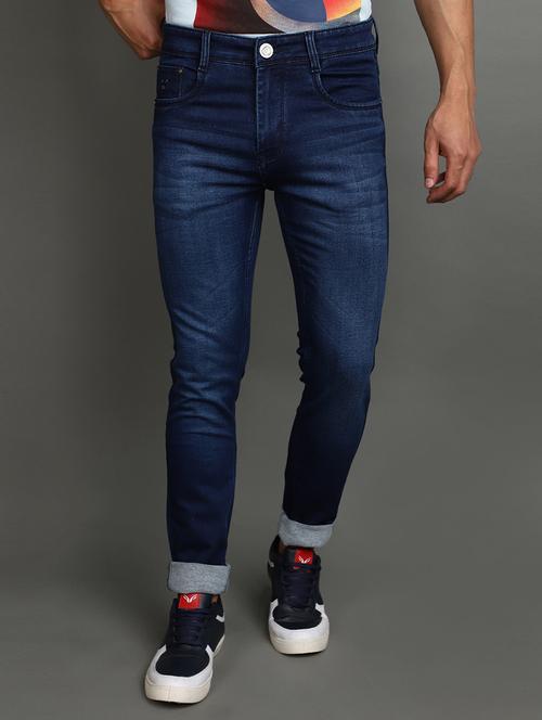 blue washed denim jeans - 20589942 -  Standard Image - 0