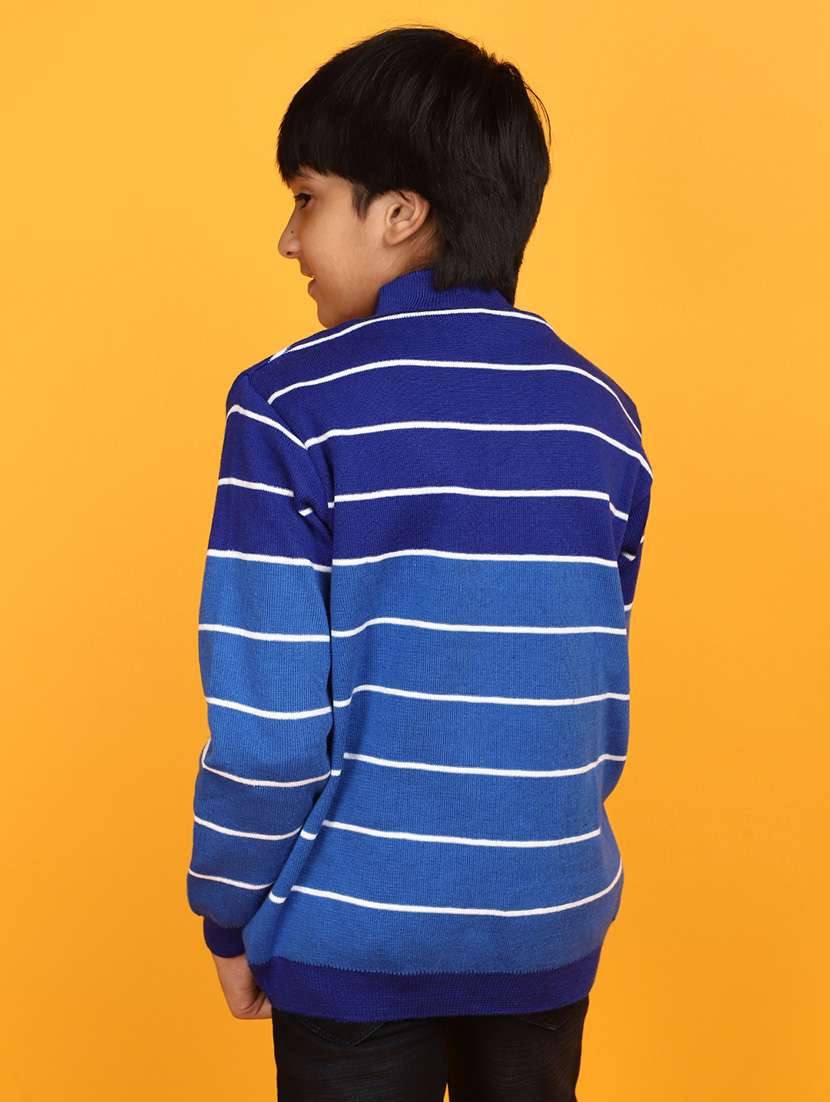 boys self design long sleeve sweater - 20589944 - Standard Image - 3