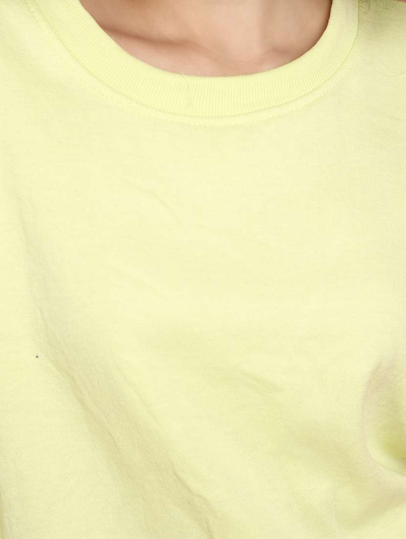 women round neck solid sweatshirt - 20590006 -  Standard Image - 5