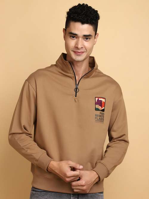 men back print long sleeve sweatshirt - 20590035 - Standard Image - 0