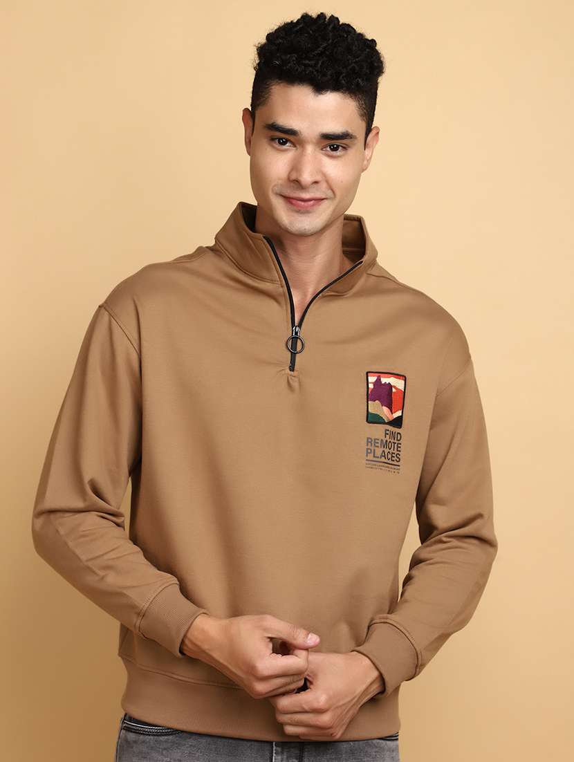 men back print long sleeve sweatshirt - 20590035 - Zoom Image - 0