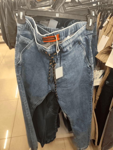 assorted cotton knitted denim jeans - 20590155 - Zoom Image - 0