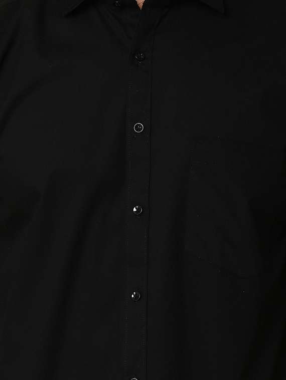 men solid long sleeve casual shirt - 20590311 -  Standard Image - 3