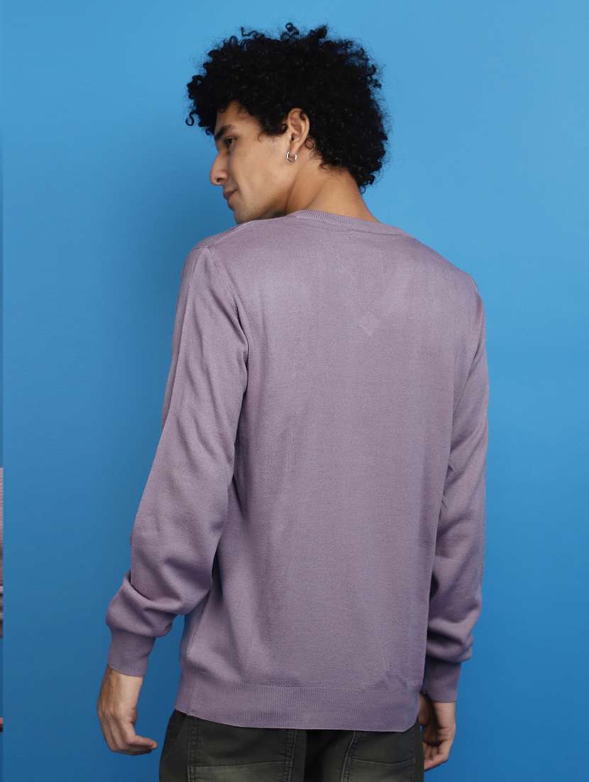 men plain long sleeves sweatshirt - 20590357 -  Standard Image - 3