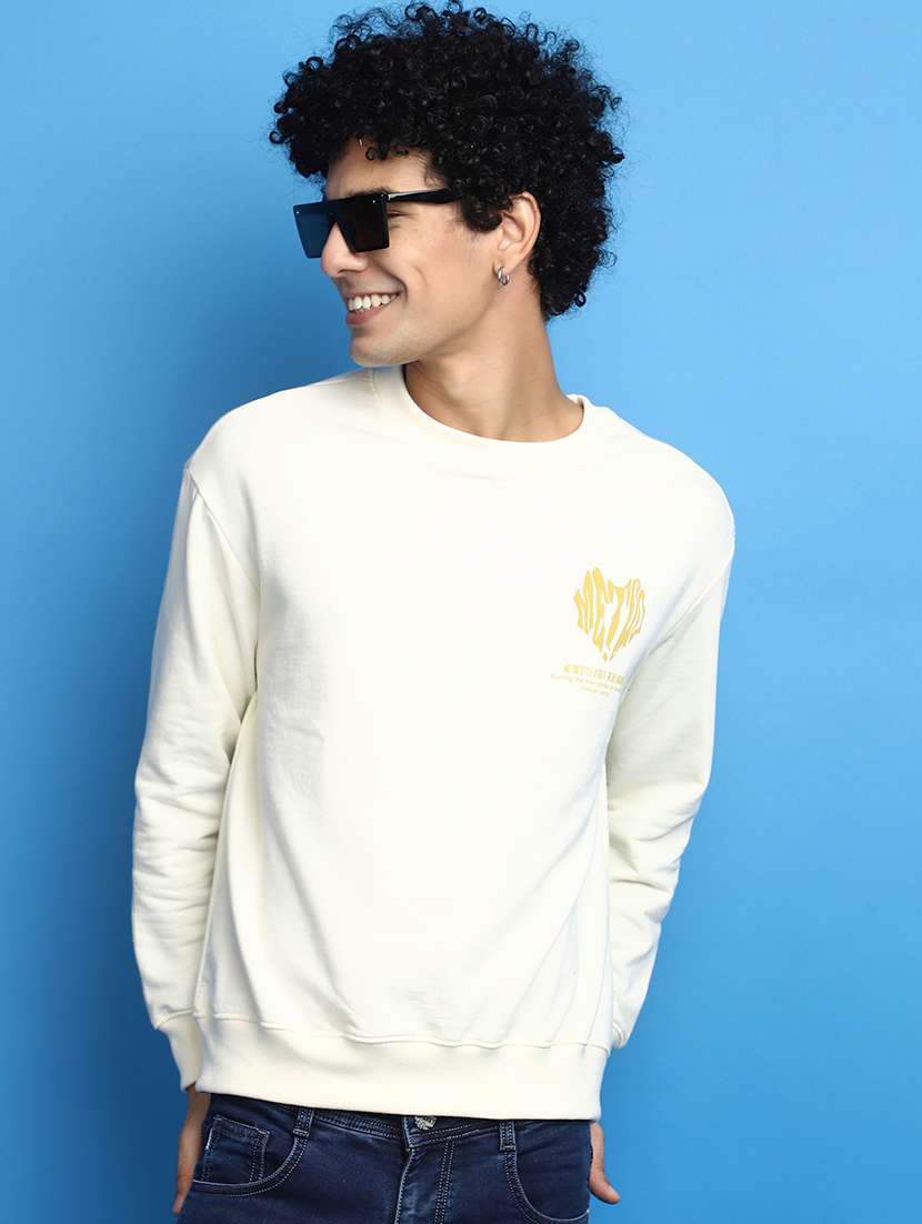 men back print long sleeve sweatshirt - 20590574 -  Standard Image - 3