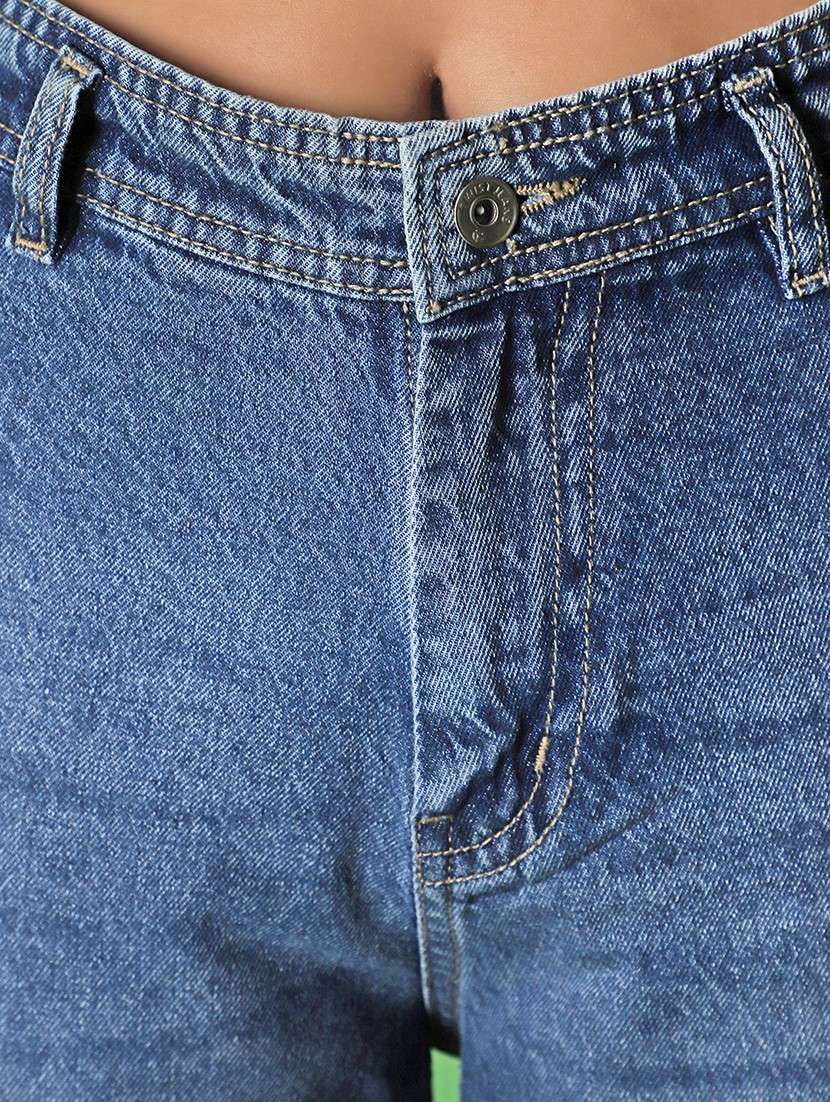 women blue wide leg jean - 20590721 -  Standard Image - 5