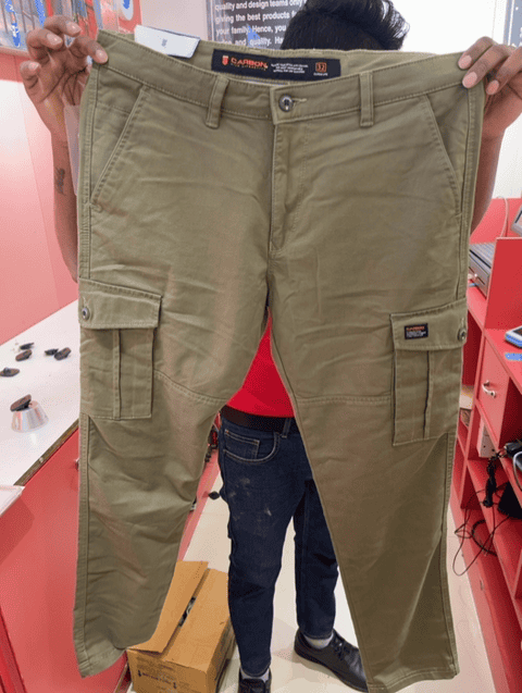 assorted twill casual trousers - 20590806 - Standard Image - 0
