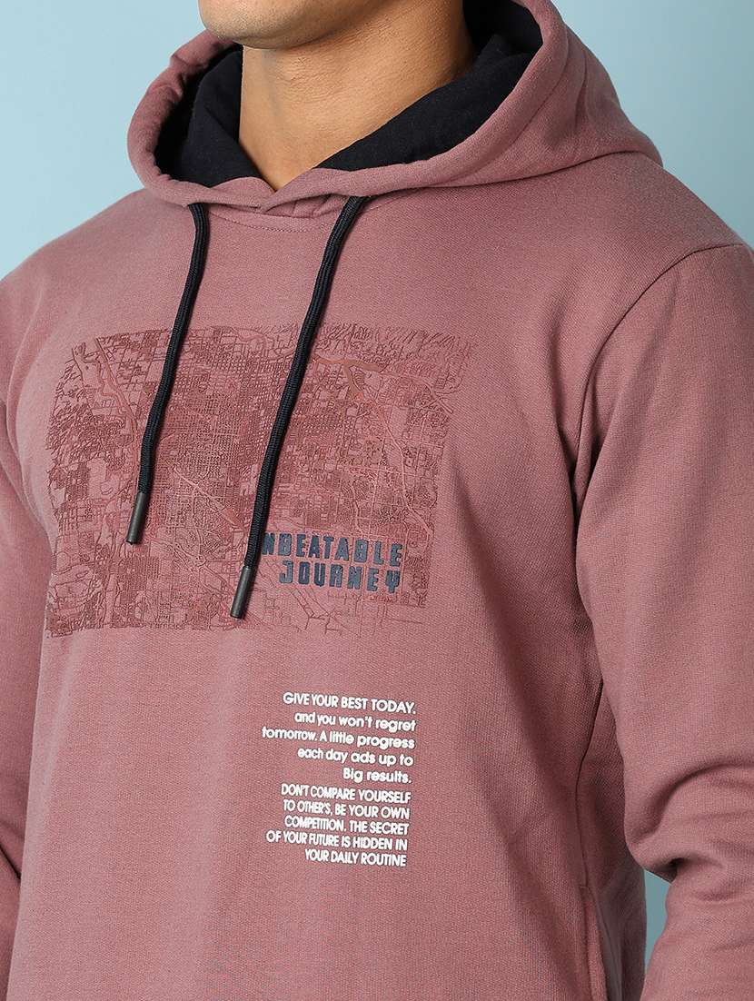 men long sleeved front printed sweatshirt - 20590893 -  Standard Image - 5