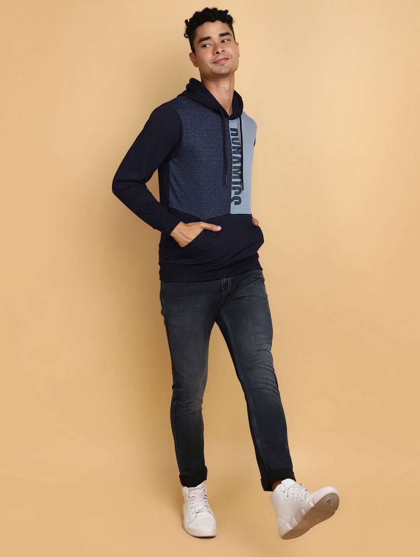 men long sleeve hooded sweatshirt - 20590894 -  Standard Image - 3