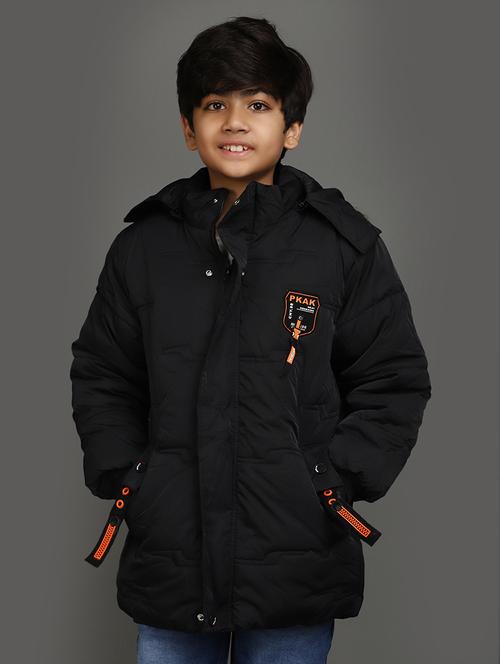 black cotton jacket - 20590923 - Standard Image - 0