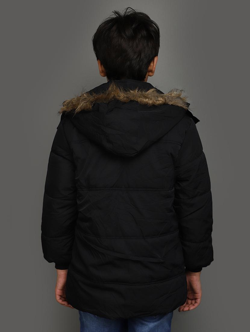 black cotton jacket - 20590923 - Standard Image - 3