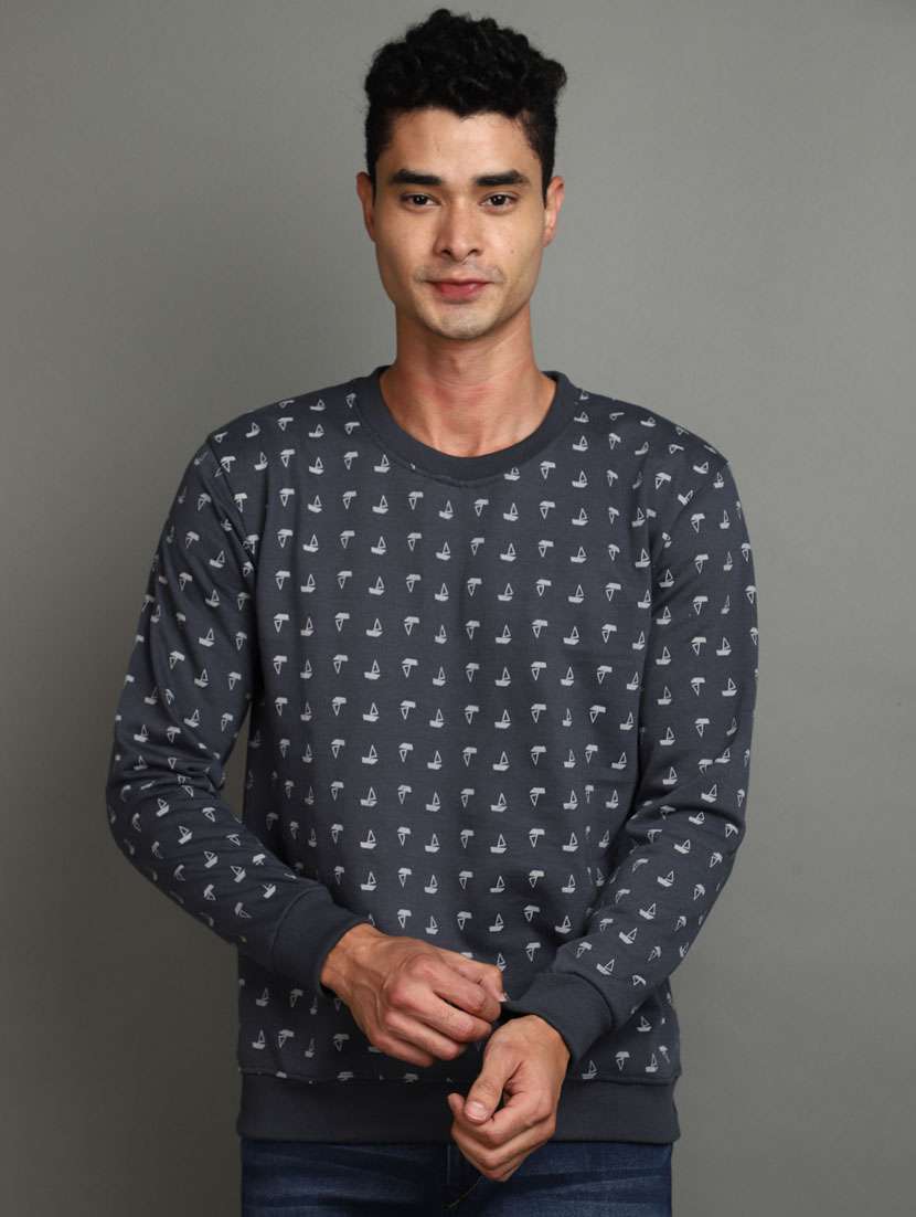 men round neck long sleeve sweatshirt - 20590950 - Zoom Image - 0
