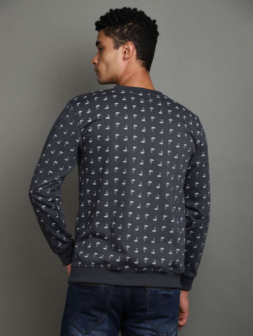 men round neck long sleeve sweatshirt - 20590950 - Standard Image - 3