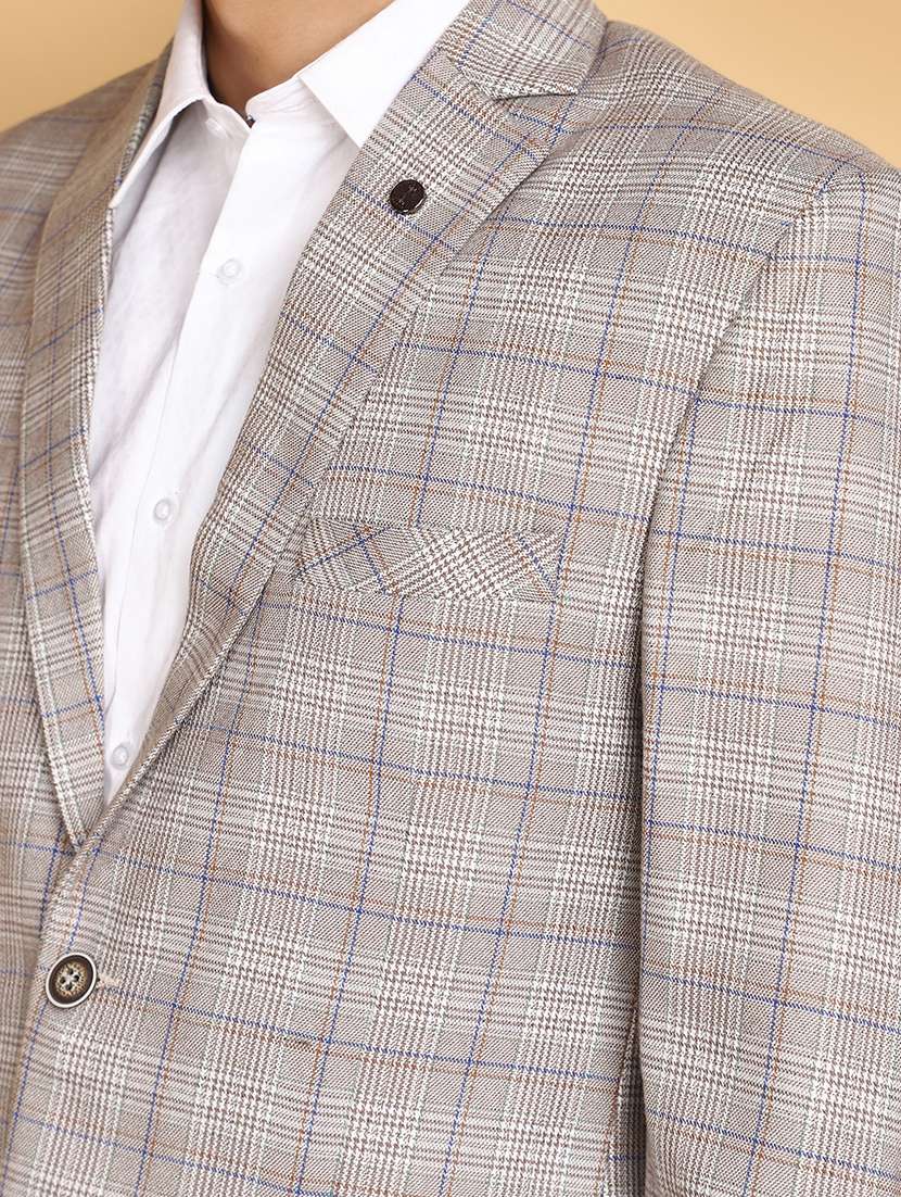 brown cotton blazer - 20591052 -  Standard Image - 5