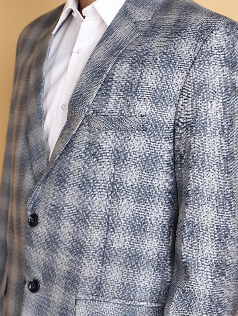blue cotton blazer - 20591115 - Standard Image - 5
