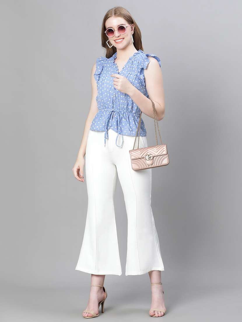 women self designed sleeveless regular top - 20592350 - Standard Image - 5