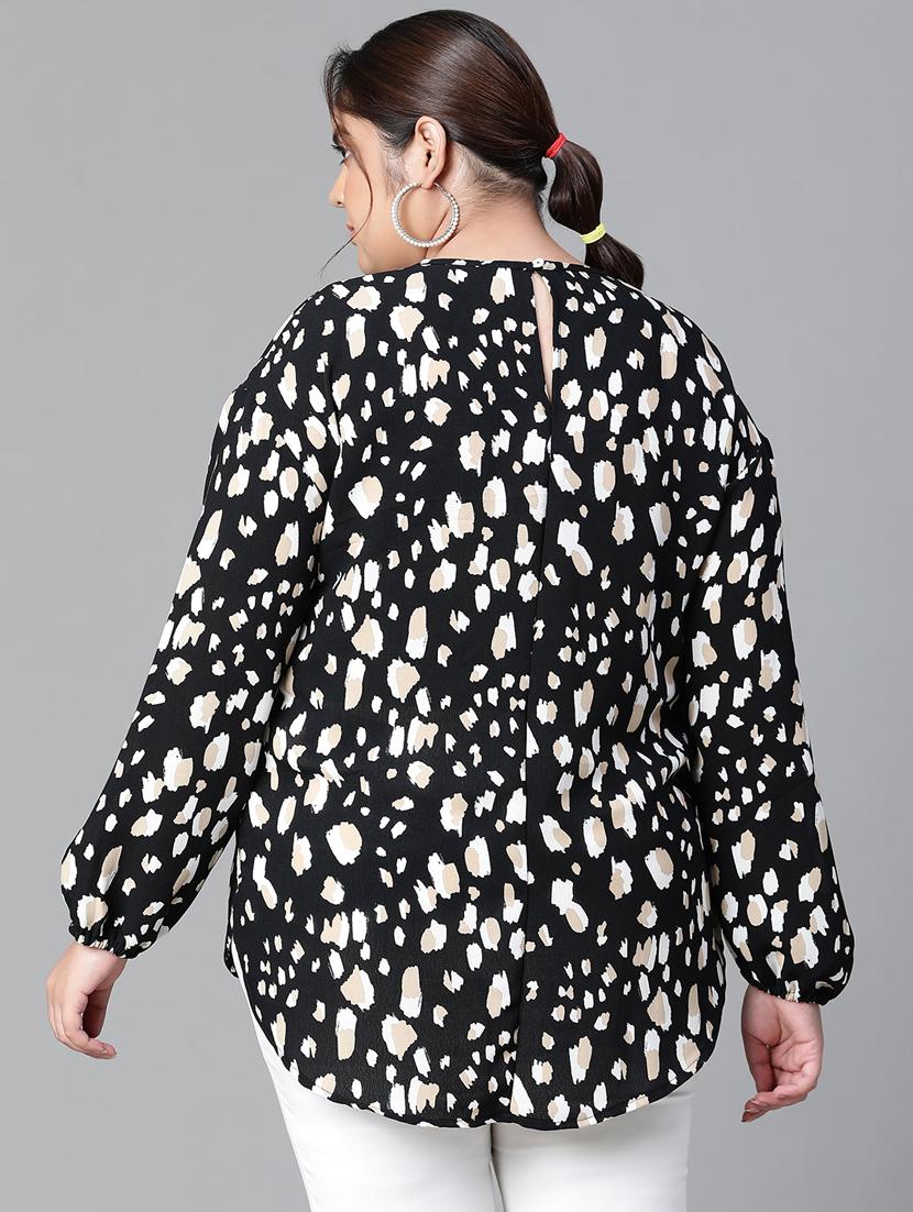 plus size women printed high low top - 20592395 - Standard Image - 3