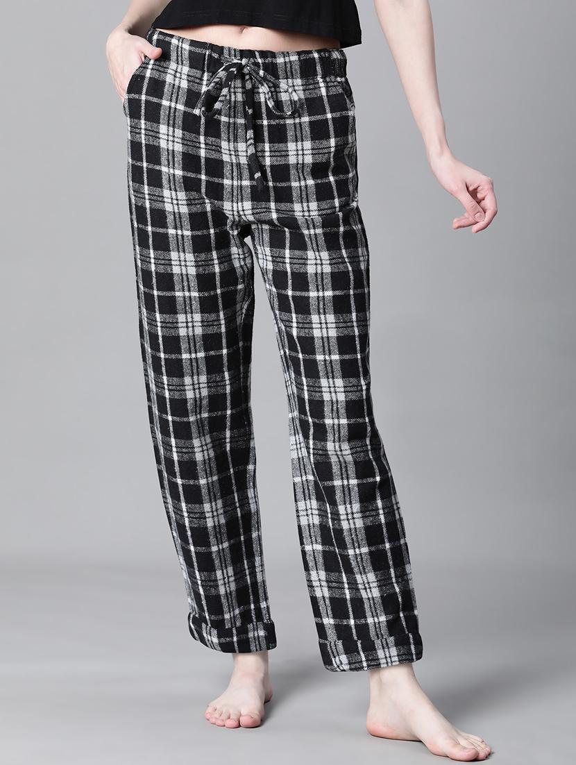women black checkered pajama - 20592567 -  Zoom Image - 0